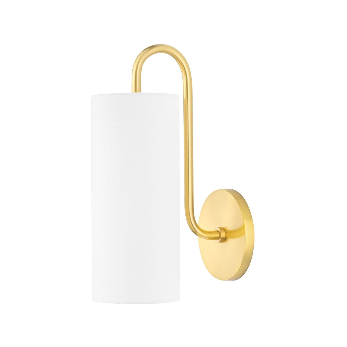 Freda 1 Light Aged Brass Wall Sconce Wall Light