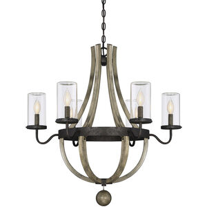 Eden 6 Light 29 inch Weathervane Outdoor Chandelier