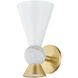 Mona 1 Light 6 inch Aged Brass Wall Sconce Wall Light