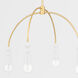 Flora 4 Light 30 inch Aged Brass Chandelier Ceiling Light