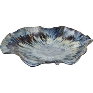 Mulry 15 X 15 inch Prussian Blue Glazed Charger