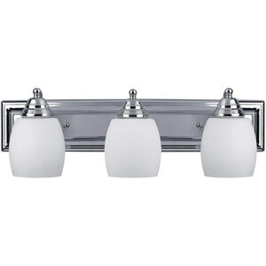 Madison 3 Light 24 inch Chrome Vanity Light Wall Light