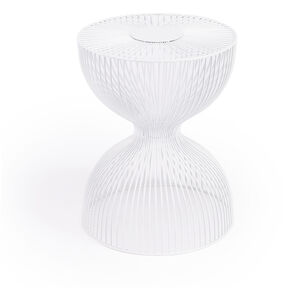 Nicholas White Metal End or Side Table