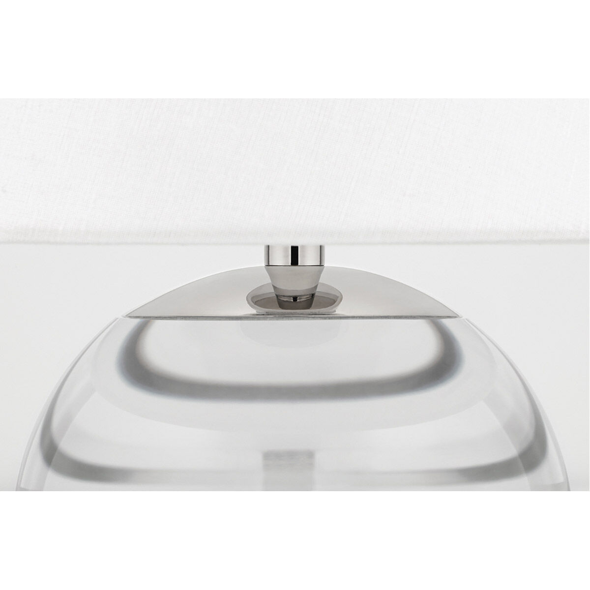 Nicole 13 inch 60 watt Polished Nickel Table Lamp Portable Light