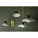 Whitley 1 Light Polished Nickel Pendant Ceiling Light, Small