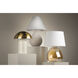Gaia 16.5 inch 60 watt Aged Brass Table Lamp Portable Light