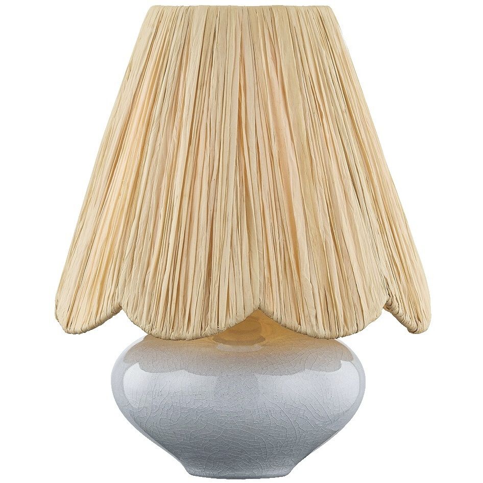 Cailyn 12.5 inch 10 watt Aged Brass and Ceramic Frost Crackle Table Lamp Portable Light