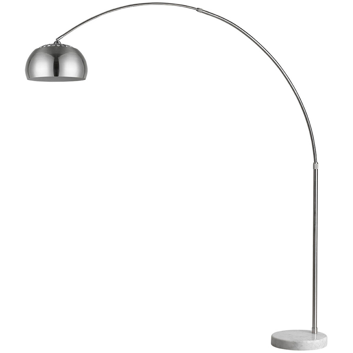 Mid 65 inch 150.00 watt Brushed Nickel Arc Floor Lamp Portable Light