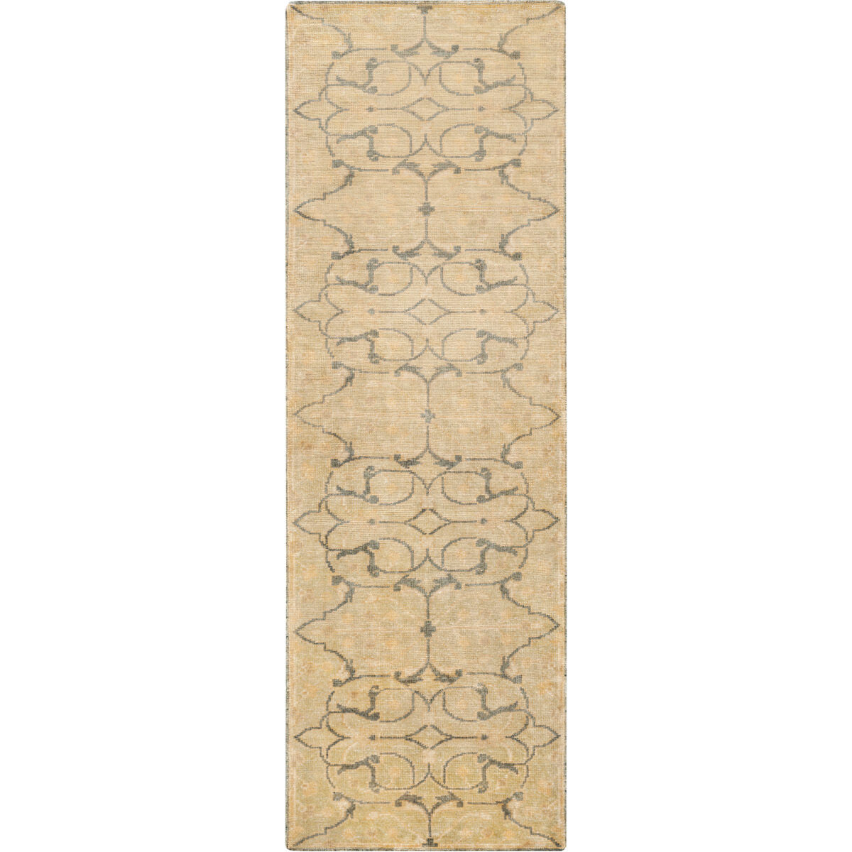 Ainsley 96 X 30 inch Moss, Dark Brown, Beige, Tan Rug