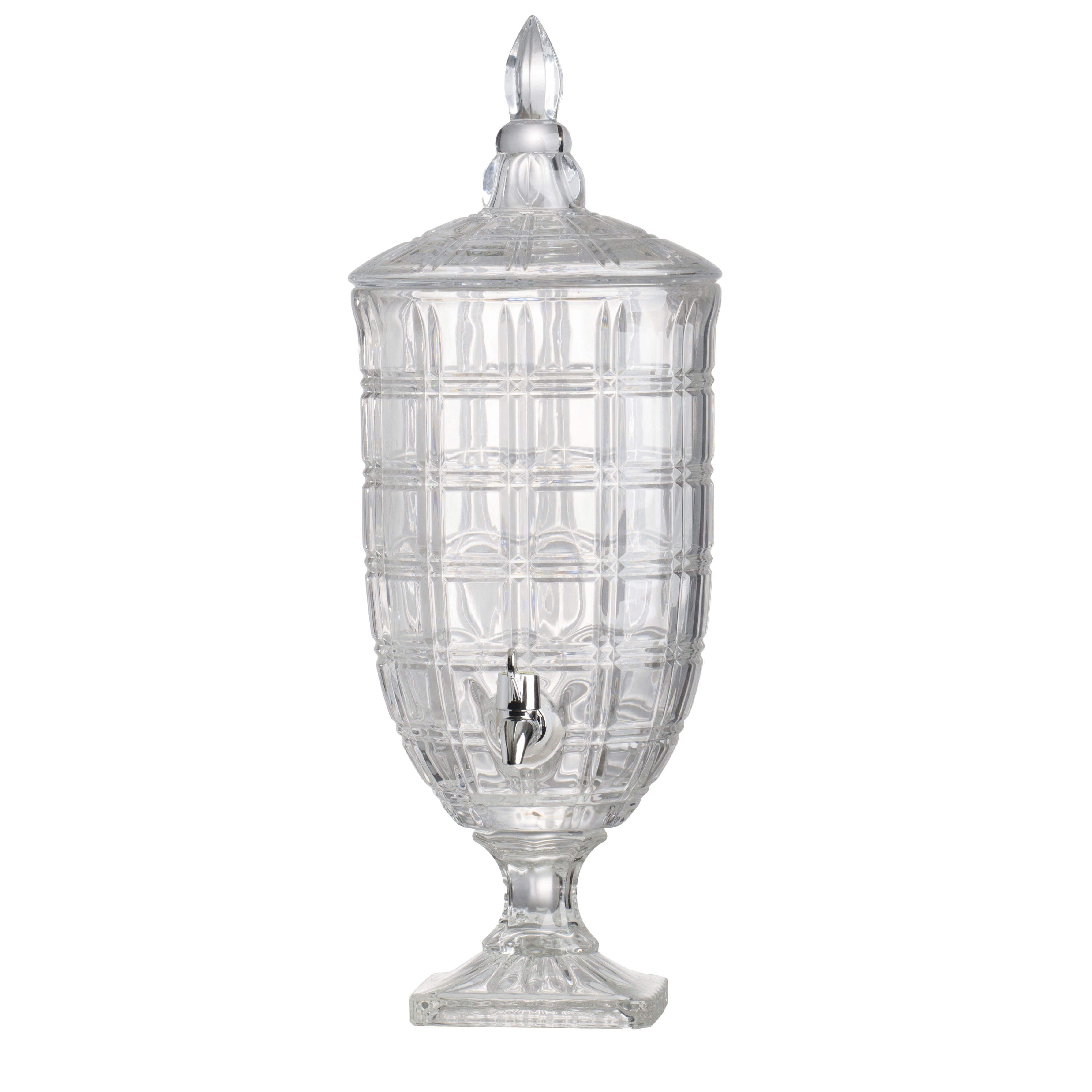 Anita Clear and Polished Silver Drink Dispenser