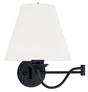 Ridgedale 25 inch 100.00 watt Black Swing Arm Wall Lamp Wall Light