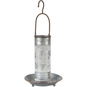 Coventry Galvanized with Dark Bronze Bird Feeder