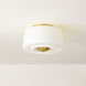 Ciela 2 Light 13.5 inch Aged Brass Flush Mount Ceiling Light