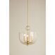 Arianne 3 Light 13 inch Aged Brass Indoor Lantern Ceiling Light