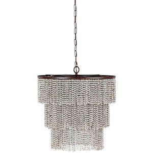 Etienne 4 Light 22 inch Antique White / Dusty Slate / Rust Chandelier Ceiling Light