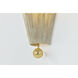Song 1 Light 8.25 inch Aged Brass Wall Sconce Wall Light