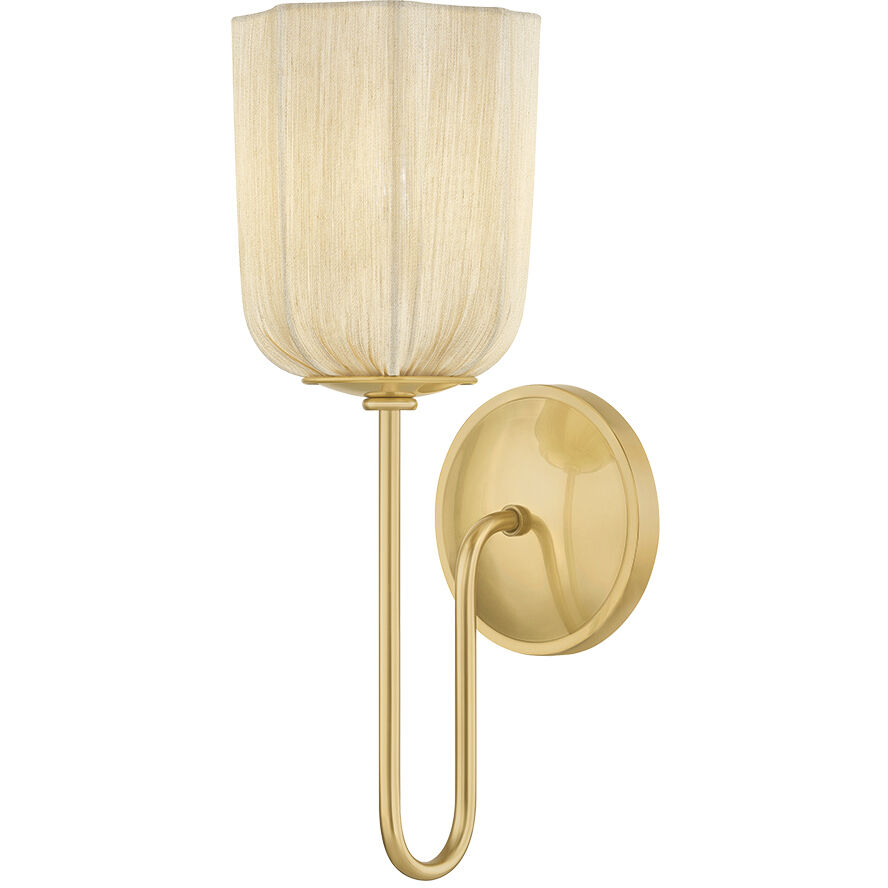 Samantha 1 Light 5 inch Aged Brass Wall Sconce Wall Light
