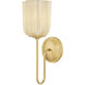 Samantha 1 Light 5 inch Aged Brass Wall Sconce Wall Light