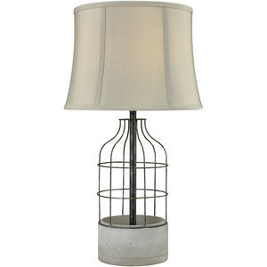 Rochefort 27 inch 100 watt Oil Rubbed Bronze with Gray Outdoor Table Lamp