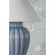 Clarendon 20 inch 60.00 watt Aged Brass and Blue Table Lamp Portable Light