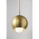 Willow 2 Light 38 inch Aged Brass / Black Chandelier Ceiling Light