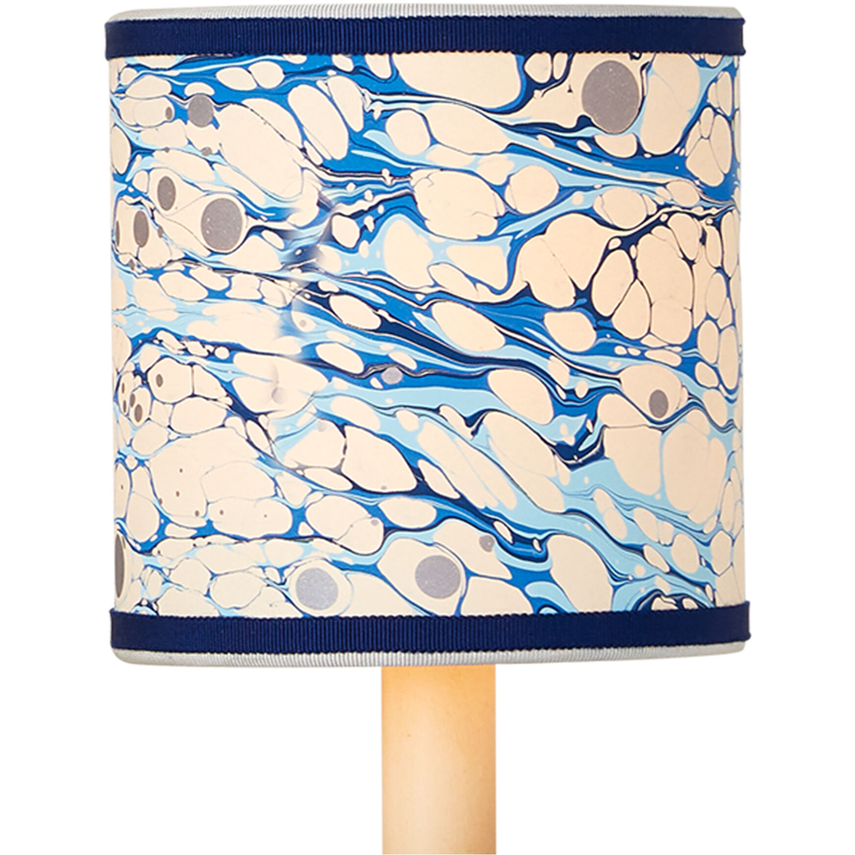 Marble Blue 5 inch Drum Chandelier Shade