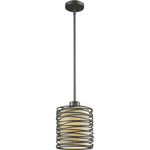Zinnia 1 Light 6 inch Bronze Pendant Ceiling Light