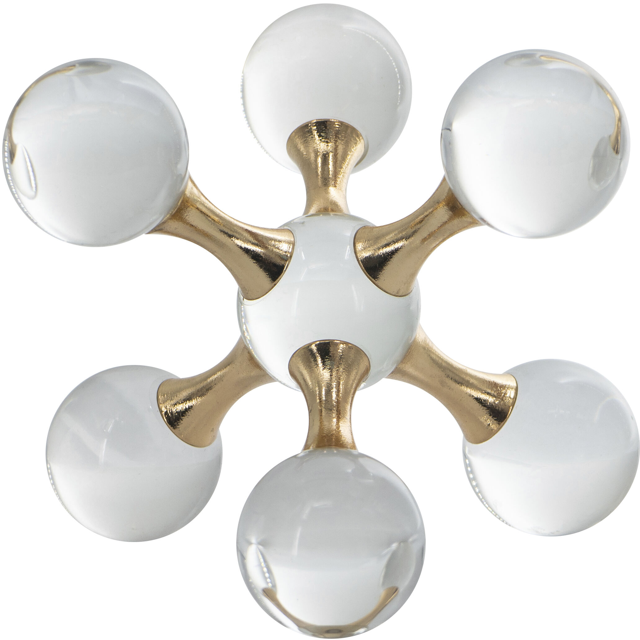 Molesular Clear/Gold Molecular Ball Décor
