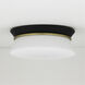 Cath 2 Light 13 inch Aged Brass/Black Flush Mount Ceiling Light