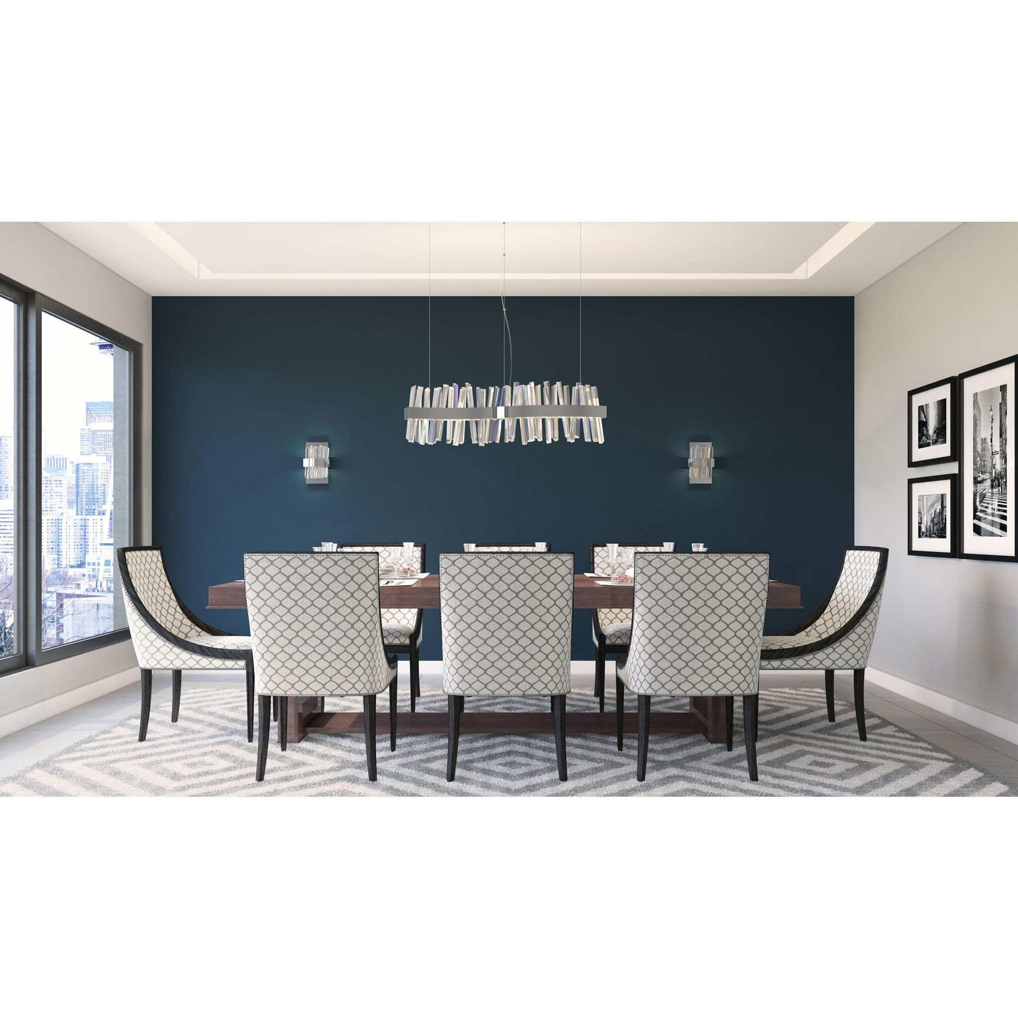 Glacier 36.00 inch Foyer Pendant