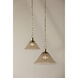 Anniebee 1 Light 15.5 inch Aged Brass Pendant Ceiling Light