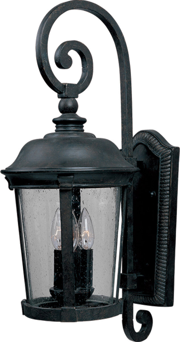 Dover DC 3 Light 32 inch Bronze Outdoor Wall Mount