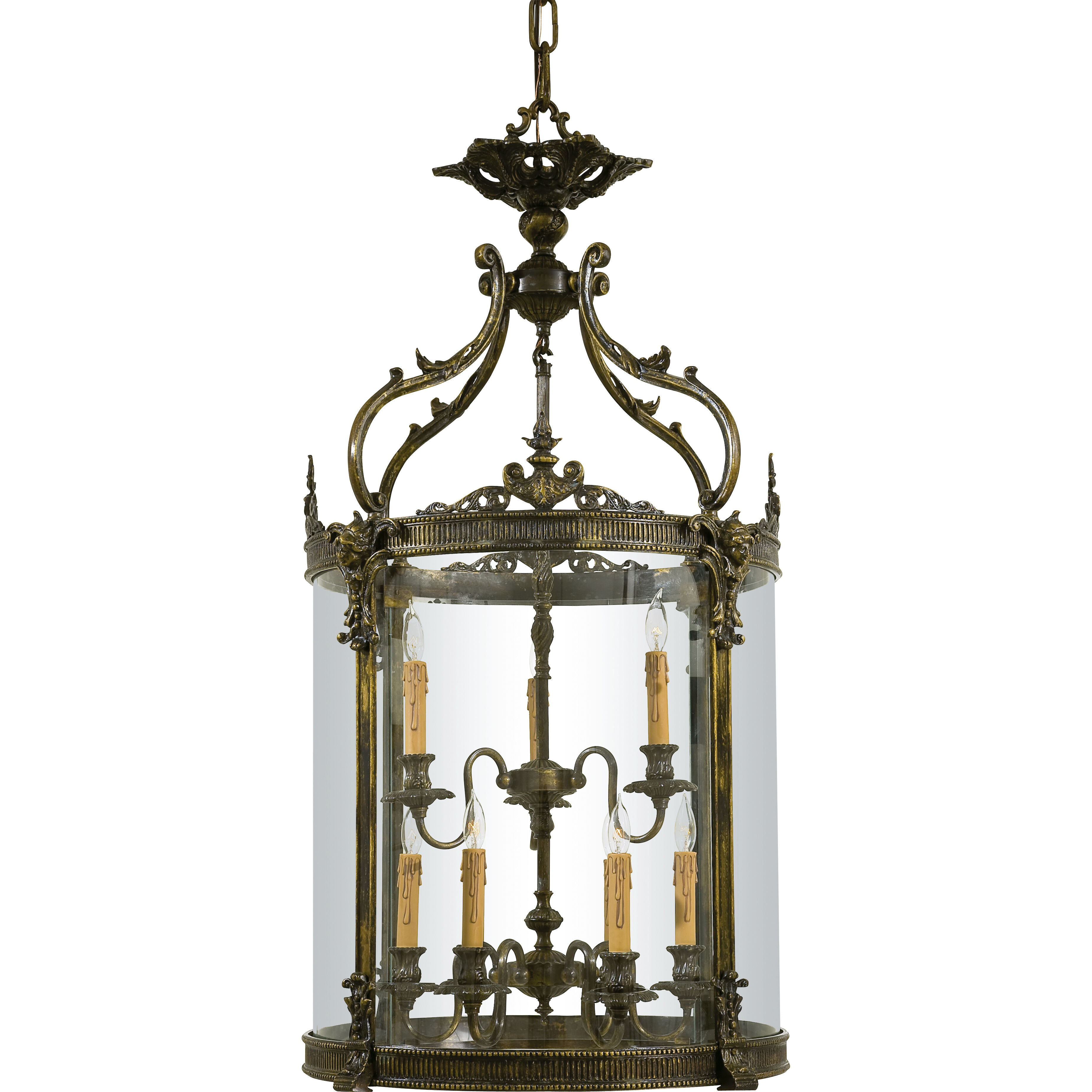 Metropolitan Family Collection 9 Light 24 inch Oxide French Gold Foyer Pendant Ceiling Light