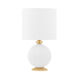 Vera 18 inch 60.00 watt Aged Brass Table Lamp Portable Light