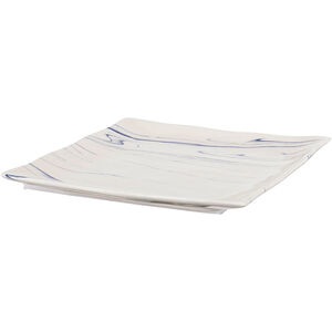 Artist Fare White/Blue Dinner Plate