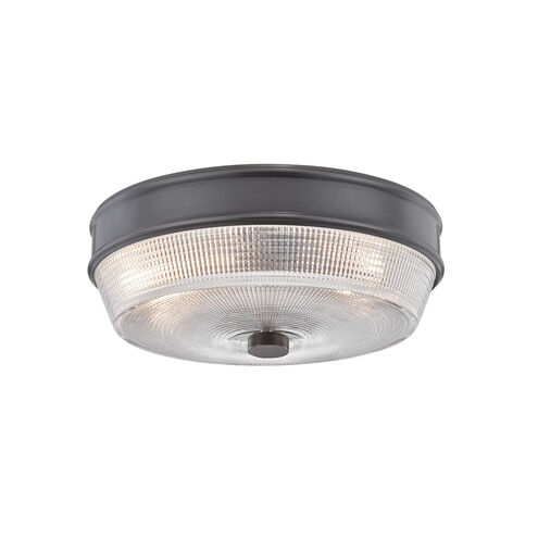 Lacey 2 Light 10 inch Old Bronze Flush Mount Ceiling Light