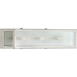 Dwyer 3 Light 22 inch Stainless Steel Bath Vanity Wall Light
