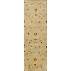 Ainsley 96 X 30 inch Lime, Burnt Orange, Wheat Rug