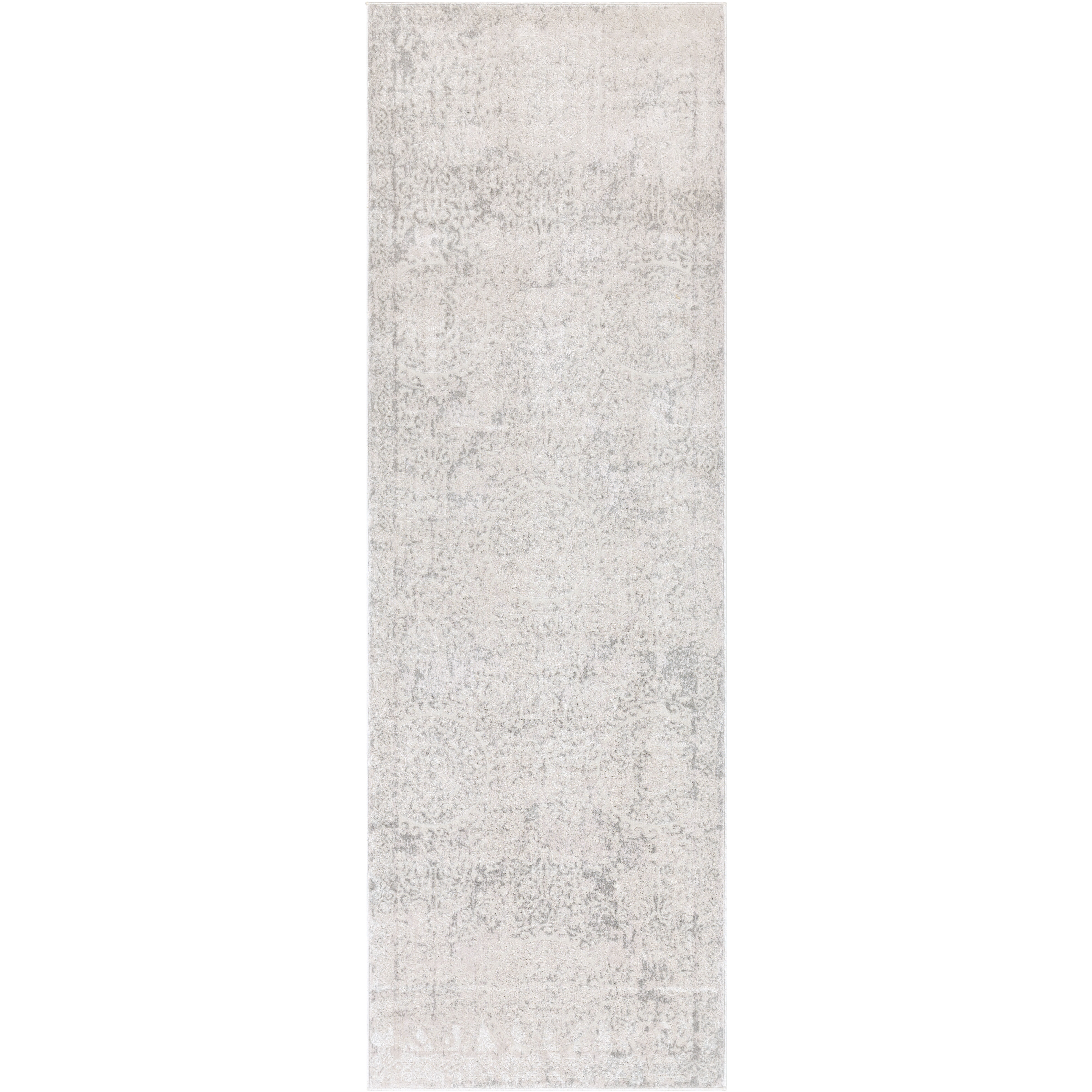 Ainsley 91 X 31 inch Light Gray Rug, Runner