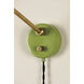 Alex 15 inch 60.00 watt Aged Brass and Soft Green Portable Wall Sconce Wall Light