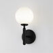 Mina LED 5 inch Glossy Black Wall Sconce Wall Light