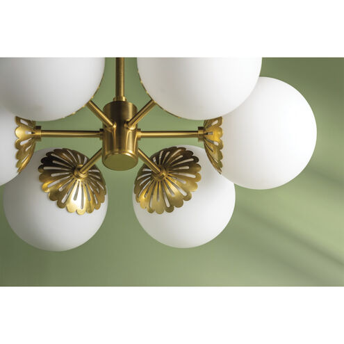 Paige 6 Light 26 inch Aged Brass Chandelier Ceiling Light