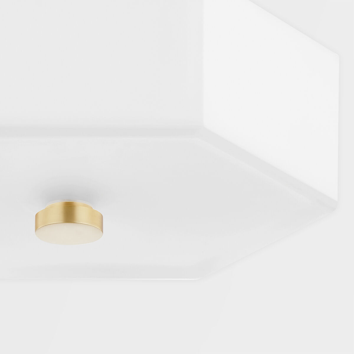 Lizzie LED 11 inch Aged Brass/Polished Nickel Flush Mount Ceiling Light