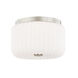 Lydia 2 Light 10 inch Polished Nickel Flush Mount Ceiling Light