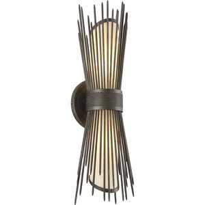 Blink 2 Light 20.75 inch French Iron Outdoor Wall Sconce