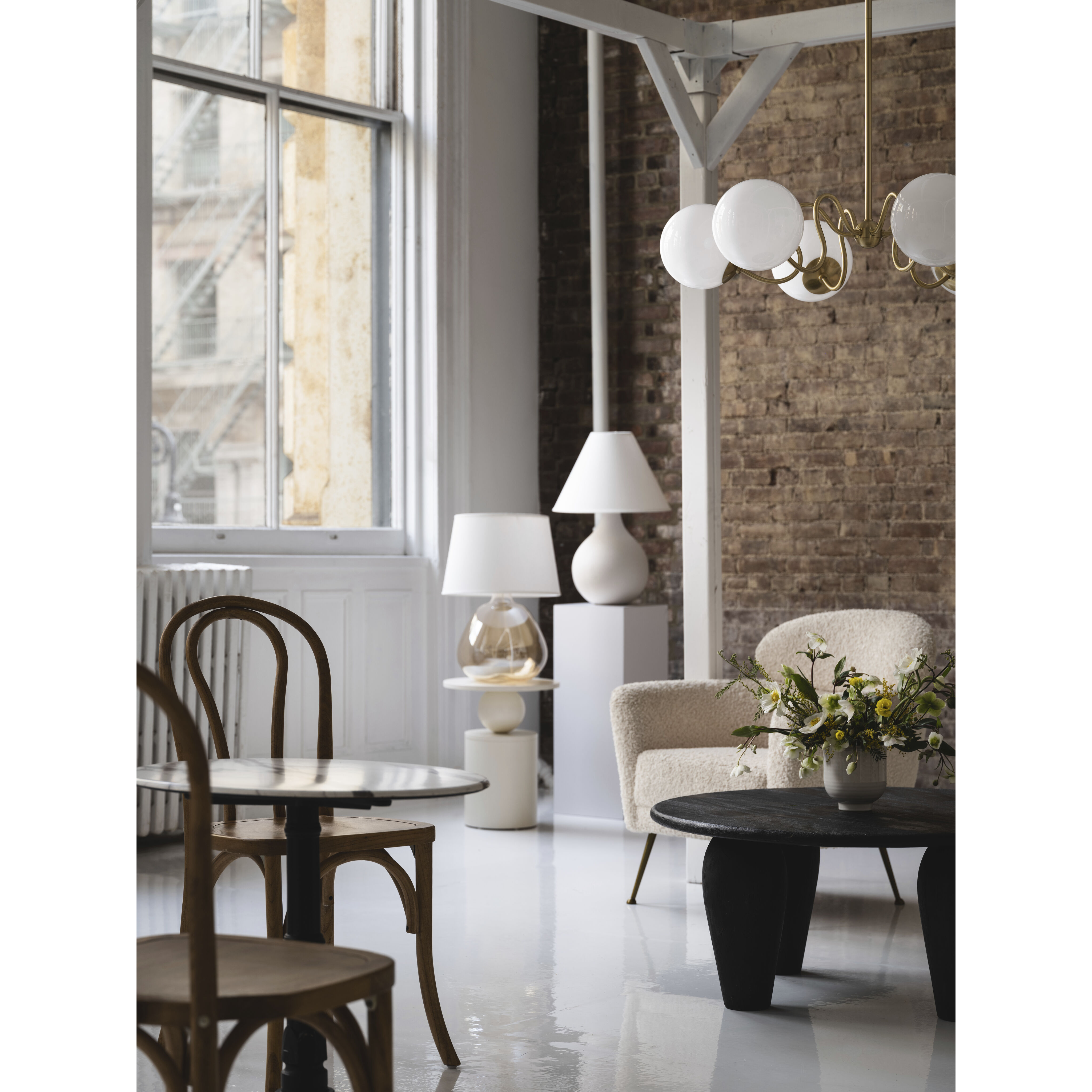 Thea 22.75 inch 60 watt Aged Brass Table Lamp Portable Light