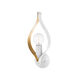 Nala 1 Light 6 inch Soft White/Gold Leaf Wall Sconce Wall Light