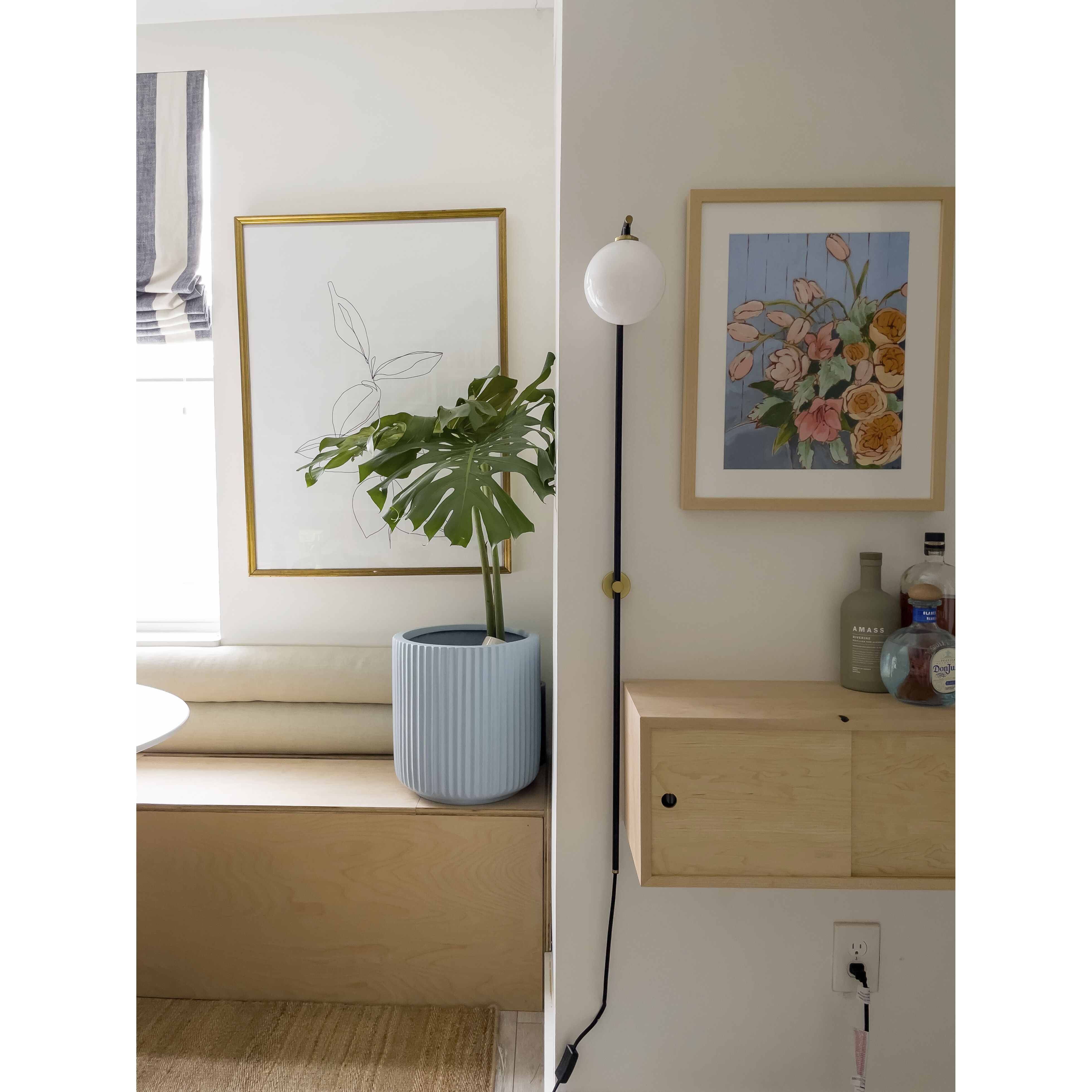 Faye 4.00 watt Aged Brass/Soft Black Portable Wall Sconce Wall Light