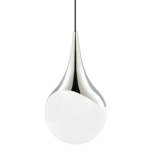 Ariana 1 Light 11 inch Polished Nickel Pendant Ceiling Light