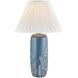 Etta 22.25 inch 15 watt Aged Brass and Ceramic Midnight Bloom Table Lamp Portable Light